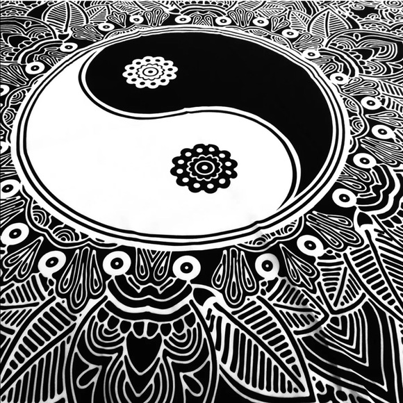 🖤☯️Yin and Yang Bohemian Tapestry Decor☯️🖤 - Picture 2 of 3